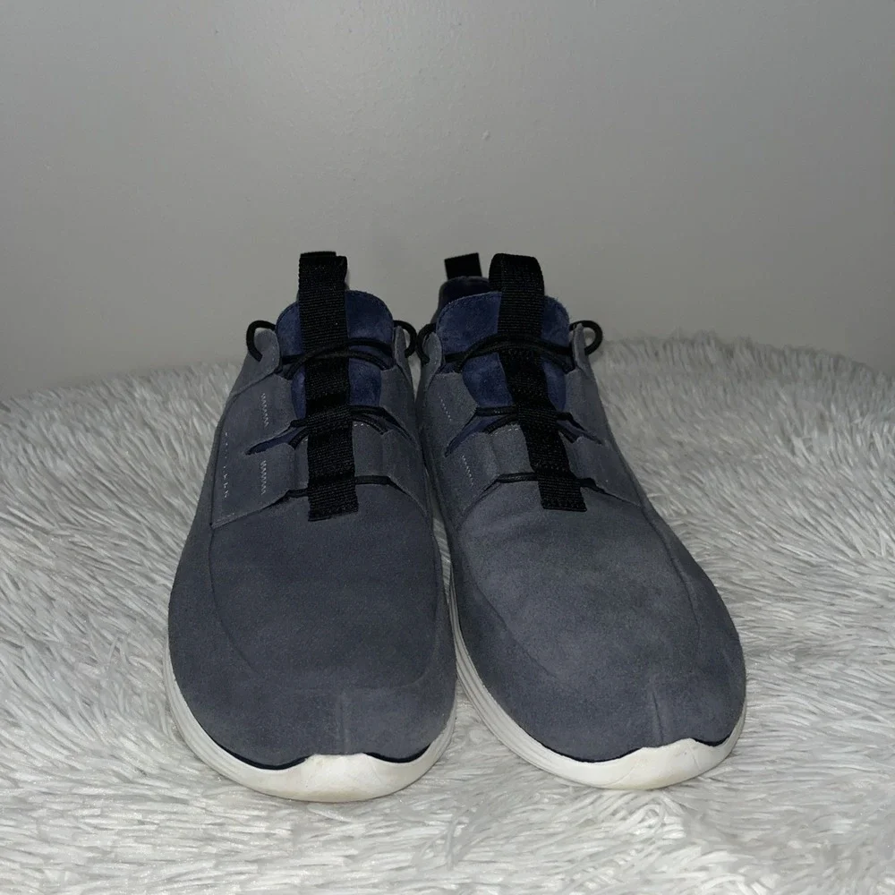 Cole‎ Haan Grandsport Shoes Men's 13 M Blue Suede Oxford Sneakers Casual Preppy